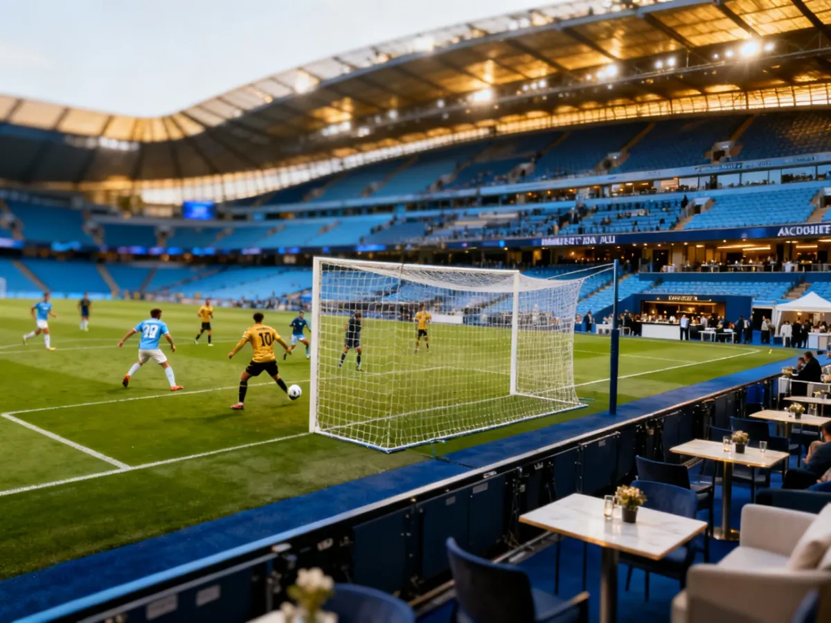 Stadion piłkarski wykorzystywany podczas meczu i wydarzeń komercyjnych